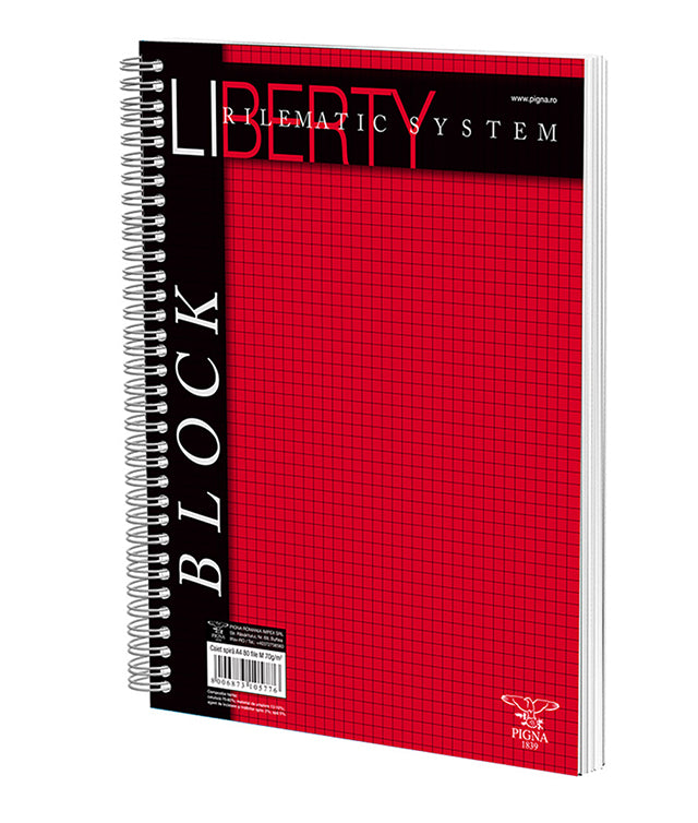 CAIET SPIRA A4 80 FILE ARITMETICA LIBERTY PIGNA CAIET SPIRA A4 80 FILE ARITMETICA LIBERTY PIGNA